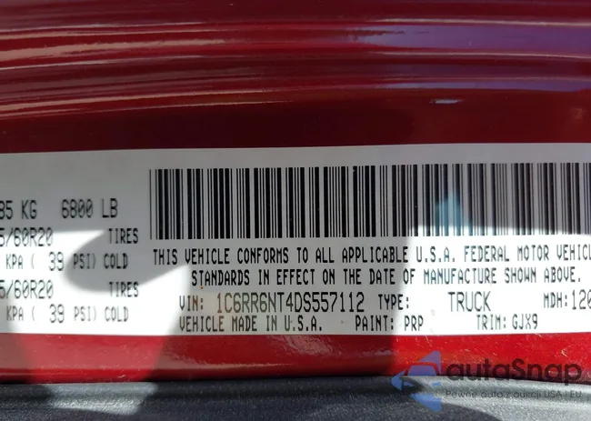 1C6RR6NT4DS557112: 42797853