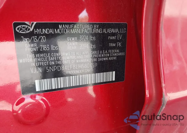 5NPD84LF8LH580459: 42799131