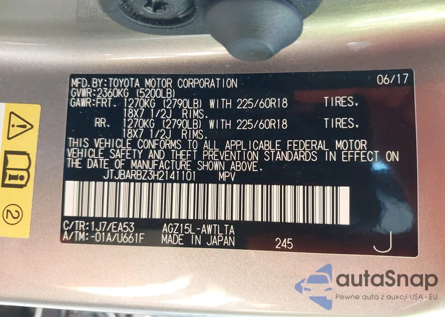 JTJBARBZ3H2141101: 42799132