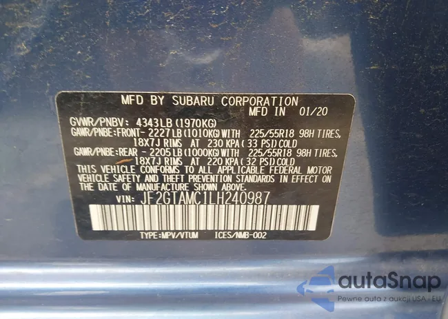 JF2GTAMC1LH240987: 42799258