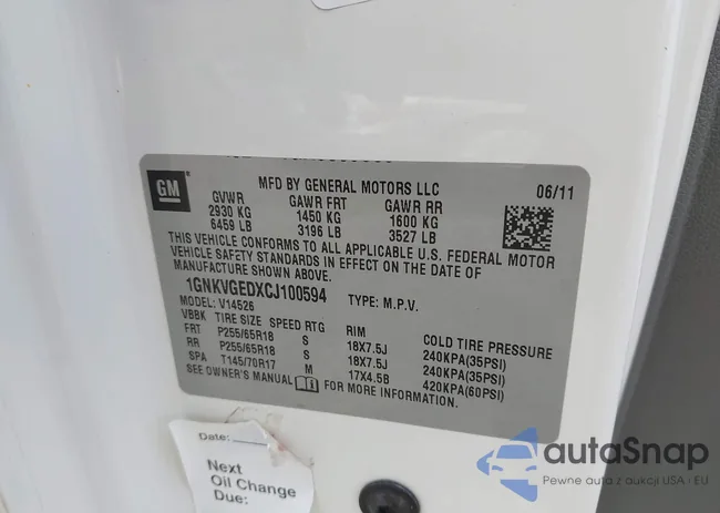 1GNKVGEDXCJ100594: 42799341