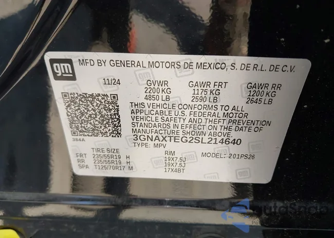 3GNAXTEG2SL214640: 42799380