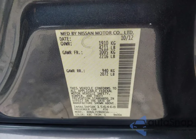 1N4AL3AP1DC156468: 42799495