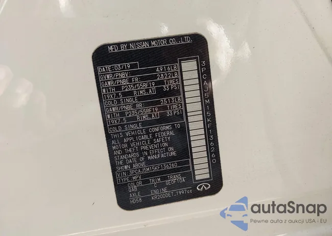 3PCAJ5M15KF136260: 42798736