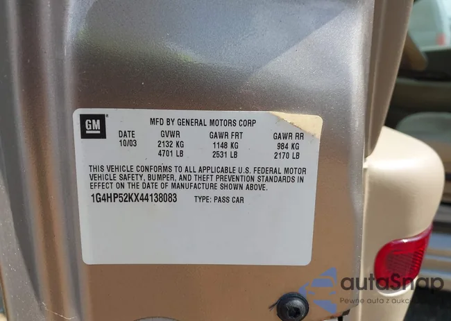 1G4HP52KX44138083: 42798795