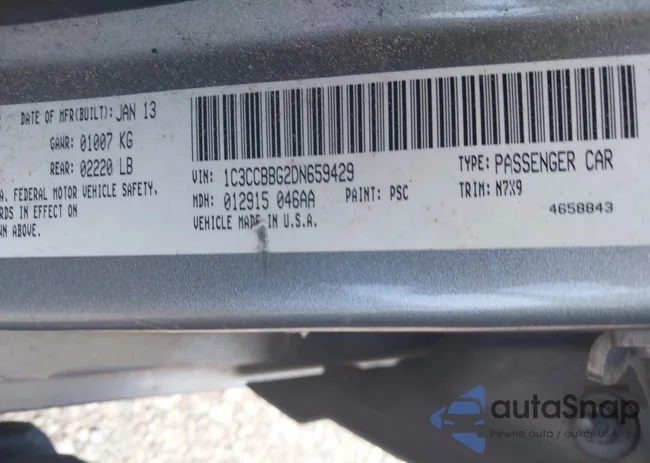 1C3CCBBG2DN659429: 42798943