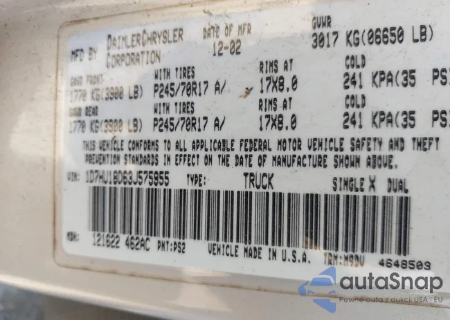 1D7HA18D15S334021: 42800074