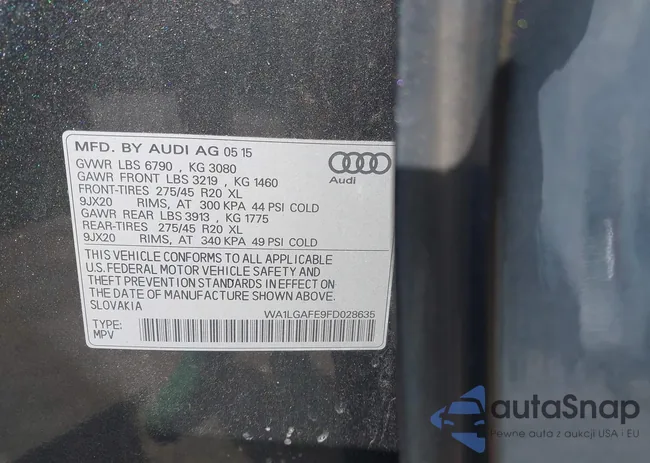 WA1LGAFE9FD028635: 42800290