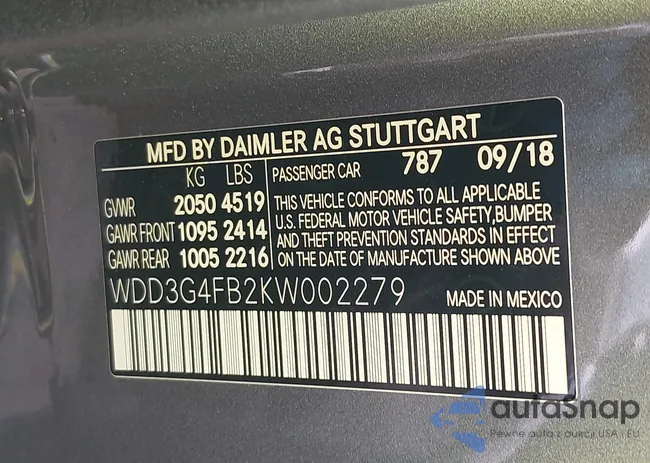 WDD3G4FB2KW002279: 42800353