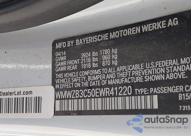 WMWZB3C50EWR41220: 42800448