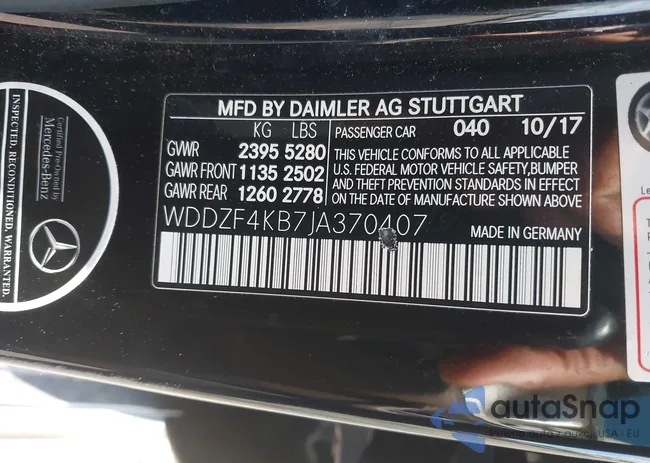 WDDZF4KB7JA370407: 42799619