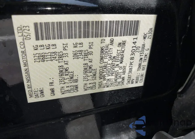 5N1BT3BB7PC830141: 42799709