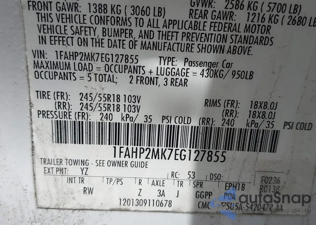 1FAHP2MK7EG127855: 42799715