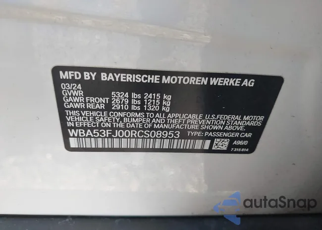 WBA53FJ00RCS08953: 42799755