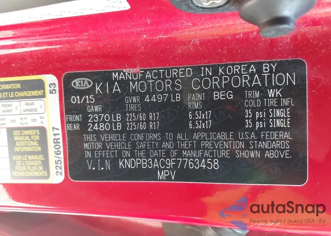 KNDPB3AC9F7763458: 42799817