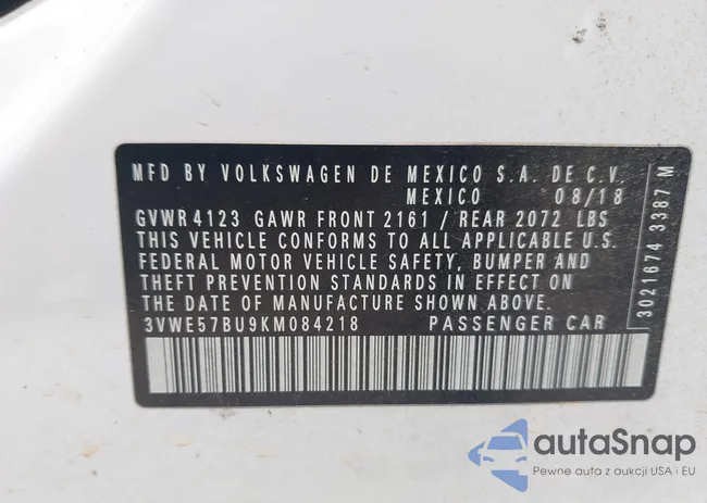 3VWE57BU9KM084218: 42799827