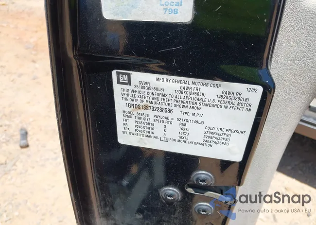 1GNDS13S732238586: 42801099