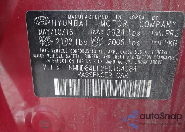 KMHD84LF2HU194984: 42801425