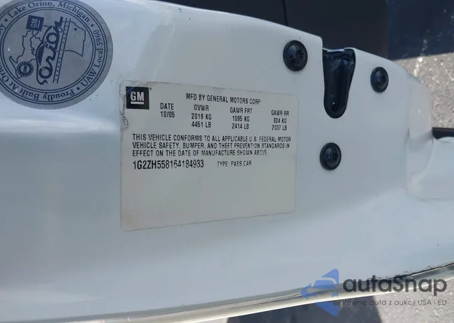 1G2ZH558164184933: 42800609