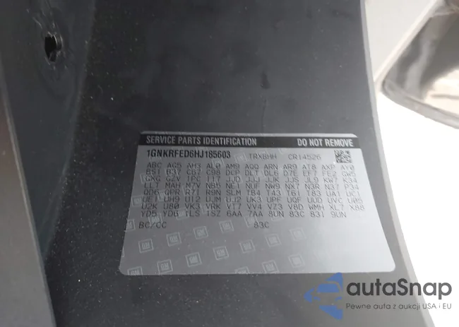 1GNKRFED6HJ185603: 42800704