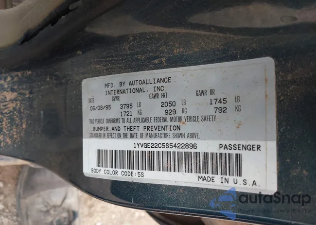 1YVGE22C5S5422896: 42800769