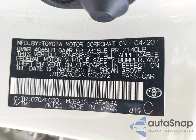 JTDS4MCEXMJ053672: 42801984