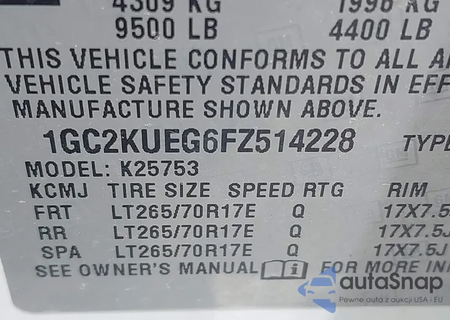 1GC2KUEG6FZ514228: 42802030