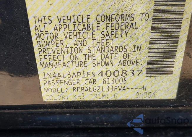 1N4AL3AP1FN400837: 42802049