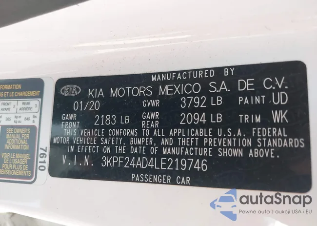 3KPF24AD4LE219746: 42802091