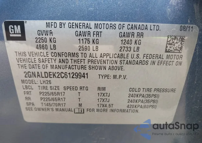 2GNALDEK2C6129941: 42802345
