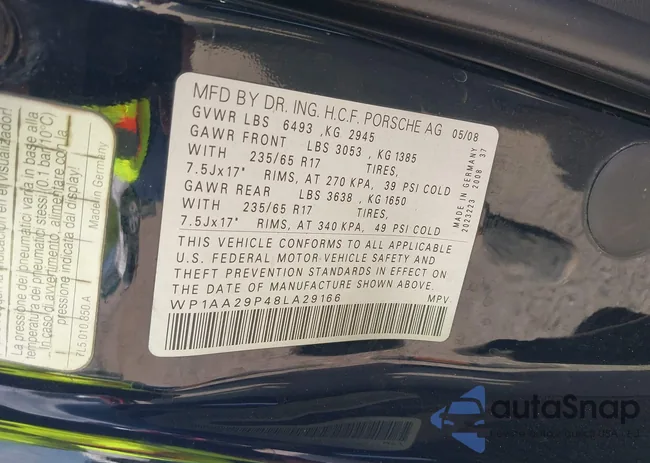 WP1AA29P48LA29166: 42802452