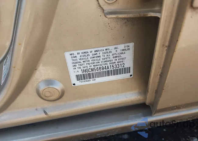 1HGCM56694A153312: 42801692