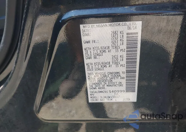 5N1AL0MN2EC540999: 42801736