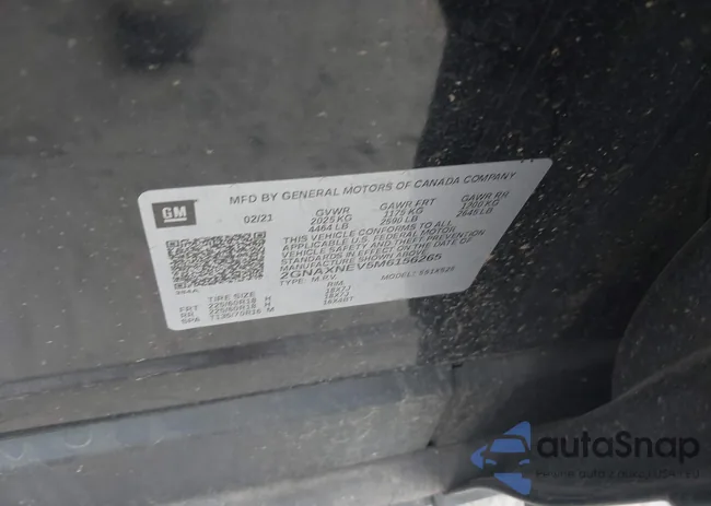 2GNAXNEV5M6156265: 42801809