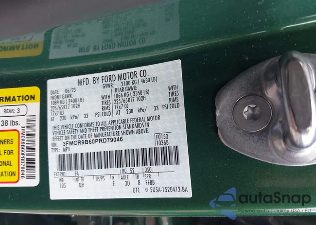 3FMCR9B60PRD79046: 42803059