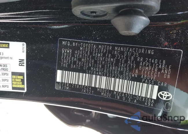 5YFB4MCEXSP226597: 42803088