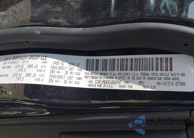 1C4PJMBS3FW569707: 42803177