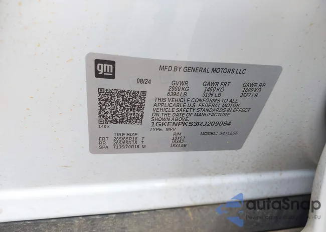 1GKENPKS3RJ209064: 42803206