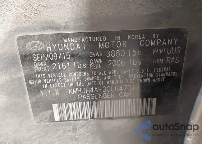 KMHDH4AE3GU647017: 42803295