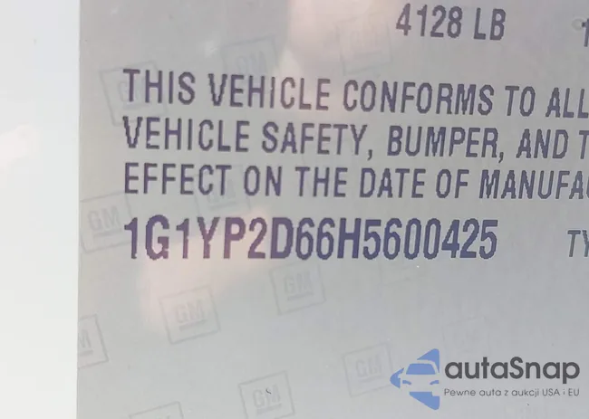 1G1YP2D66H5600425: 42803549