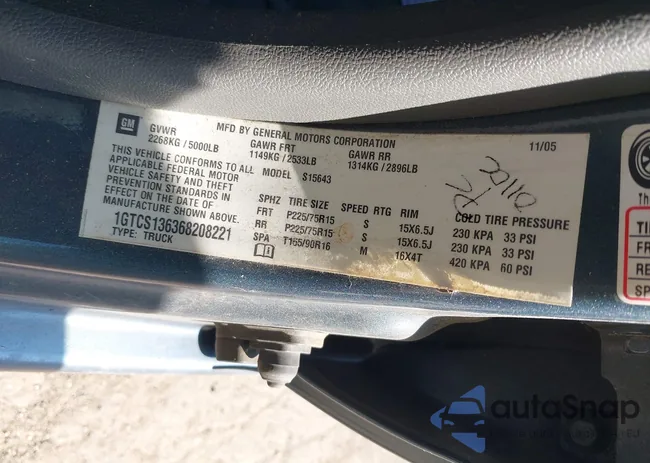 1GTCS136368208221: 42802573