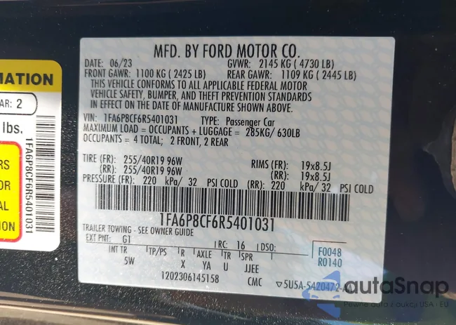 1FA6P8CF6R5401031: 42802633