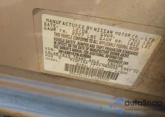 3N1AB61E29L628088: 42802817