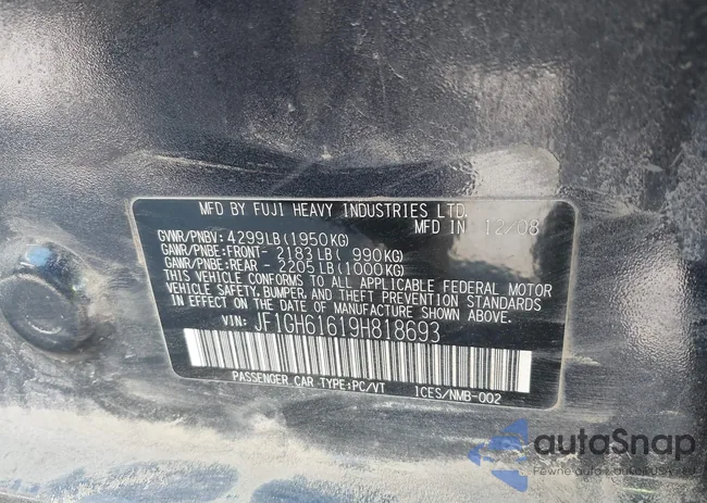 JF1GH61619H818693: 42802854