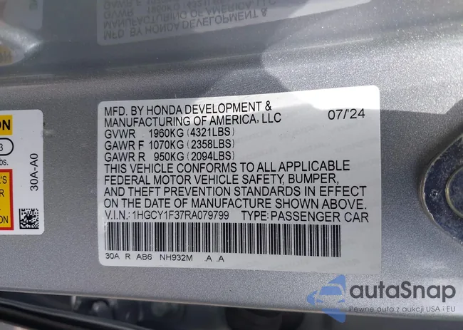 1HGCY1F37RA079799: 42802955