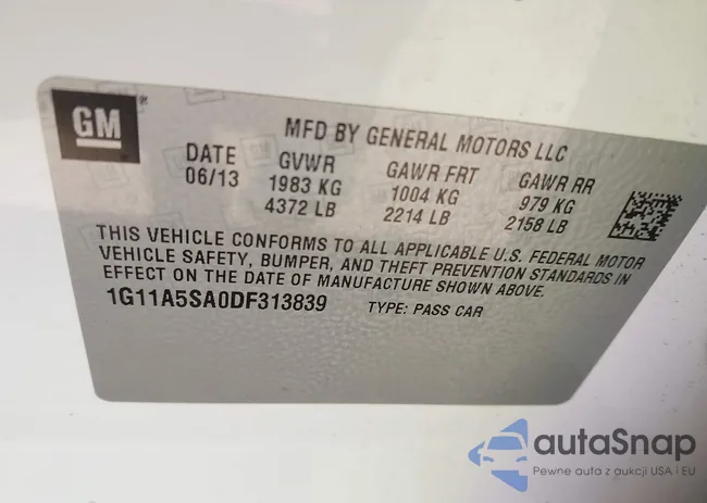 1G11A5SA0DF313839: 42803991