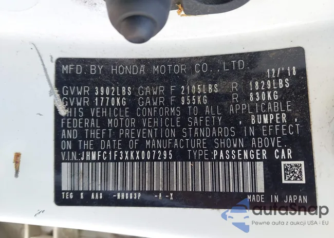 JHMFC1F3XKX007295: 42804304