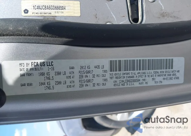 1C4NJCBA6GD666504: 42804566