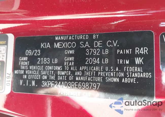 3KPF24AD3RE698797: 42803573