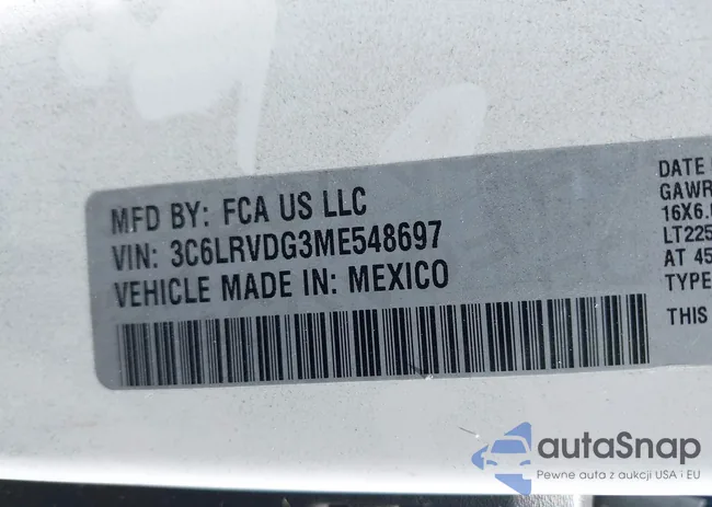 3C6LRVDG3ME548697: 42803686